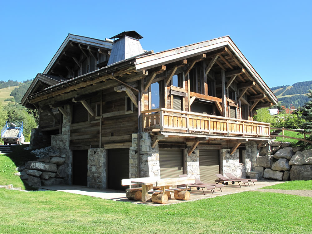 Chalet bois et pierre