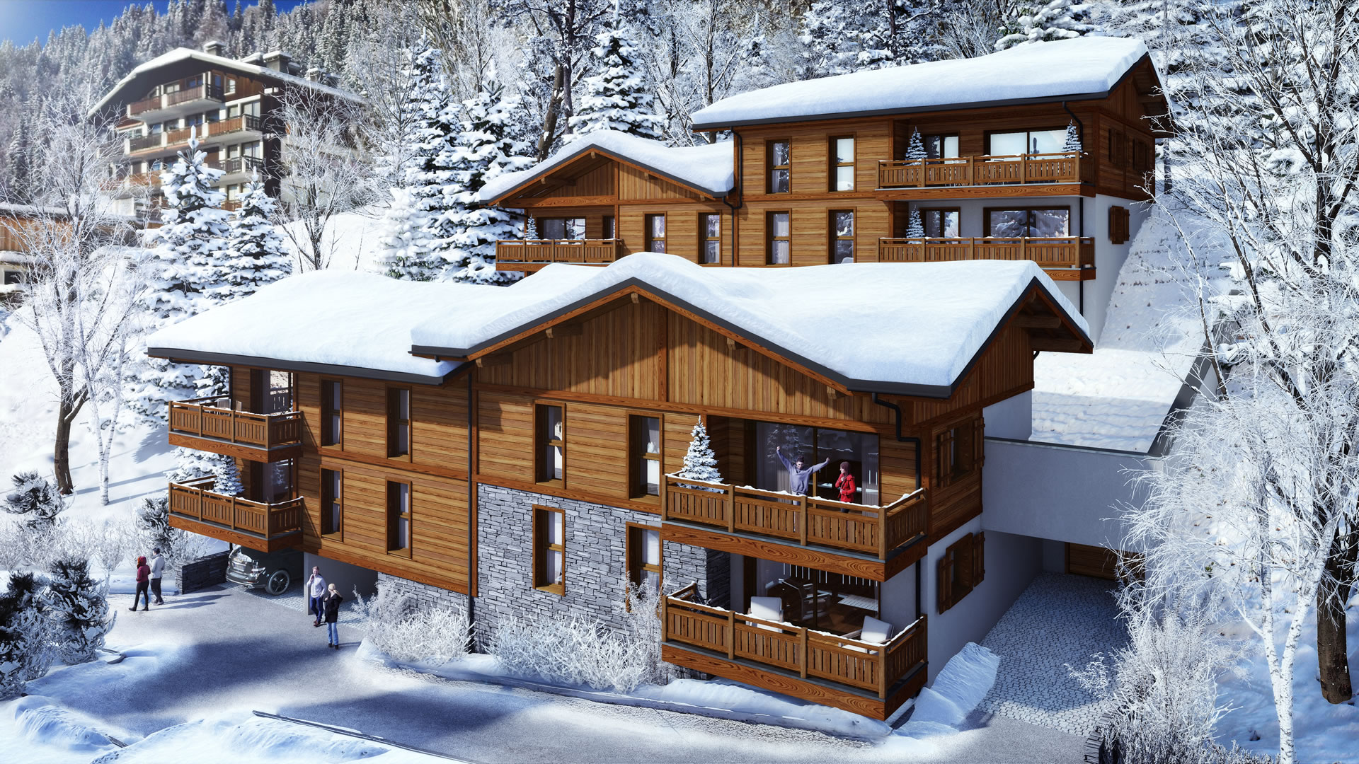 Chalets Aurelia Les Gets Exterieur Hiver